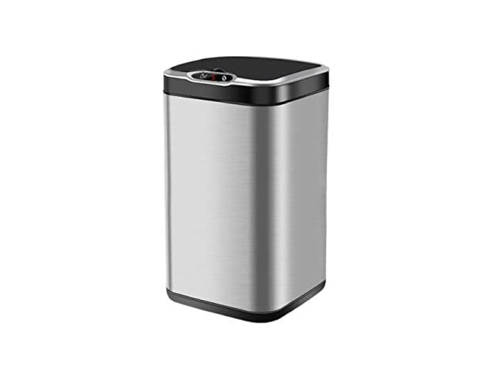 tjFYBp44b Mülleimer Büro-Studien-Papierkorb(Silver,13L)