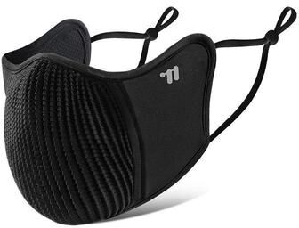 United Cycling Face Mask Ice Silk Breathable UV Protection Running Face Cover One Size black