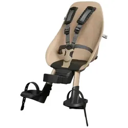 Urban Iki BIO Kindersitz vorne mit Vorbauadapter Oishi Beige/Bincho Black.