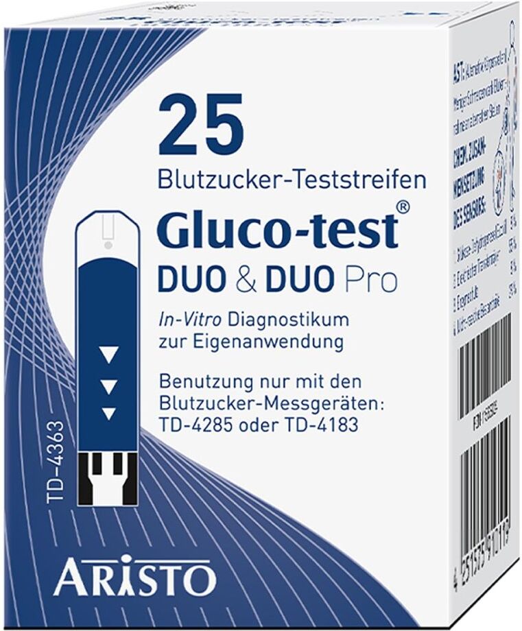 Gluco Test Duo Teststreifen 25stk