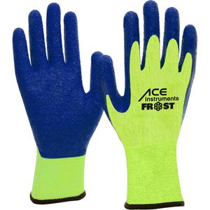 ACE-Instruments Arbeitshandschuhe Frost 535799, Latex-Beschichtung, gelb, Größe 11 / XXL, 3 Paar