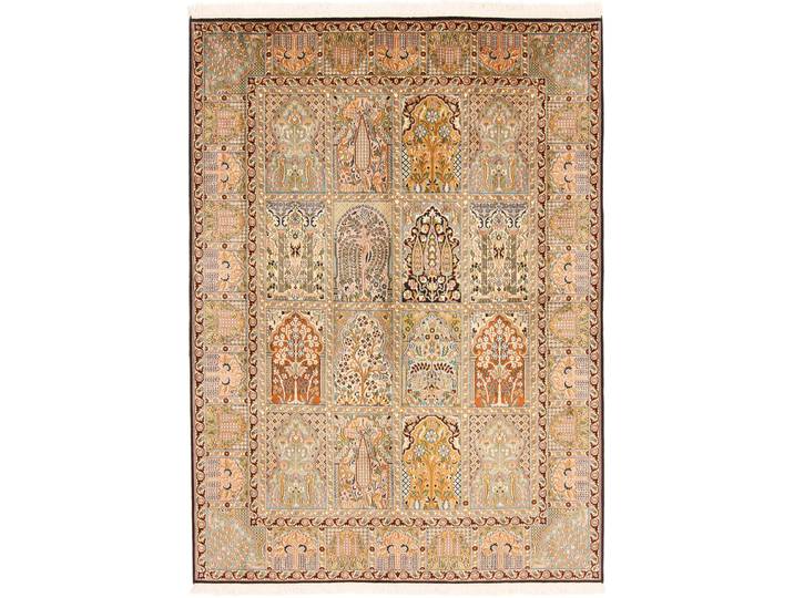 Kaschmir Seide Teppich 154x217 Handgeknüpft Orientteppich Seide