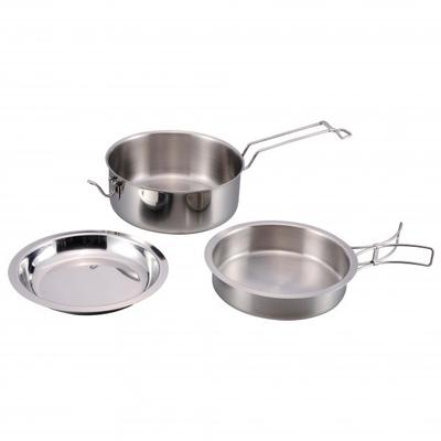 Origin Outdoors - Edelstahlkochset snap-Pack - Topf grau