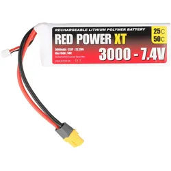 Red Power RD XT 3000 S2 - Akku-Pack, Li-Polymer, 7,4 V, 3000 mAh - Akku - 3.000 mAh (3000 mAh, 7.40 V)