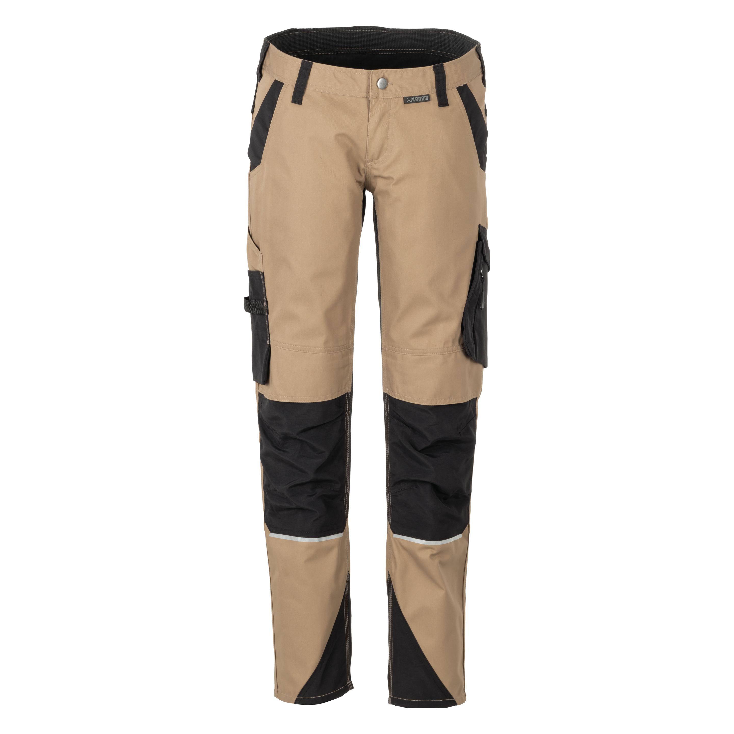 Planam Damen Bundhose sand/schwarz 44 46 (46) (42966578)