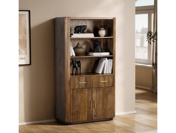 Highboard 90x160cm 'Valencia'' Mango braun lackiert