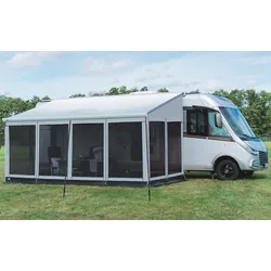 Wigo One Seitenwand rechts für multifunktionales Markisenzelt für Sonnen- / Wind- / Sicht- / Moskito- und Regenschutz 275 cm / XL