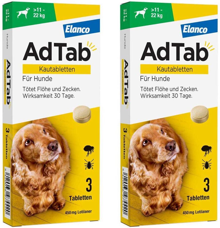 AdTab 450 Mg Kautabletten für Hunde >11-22 Kg