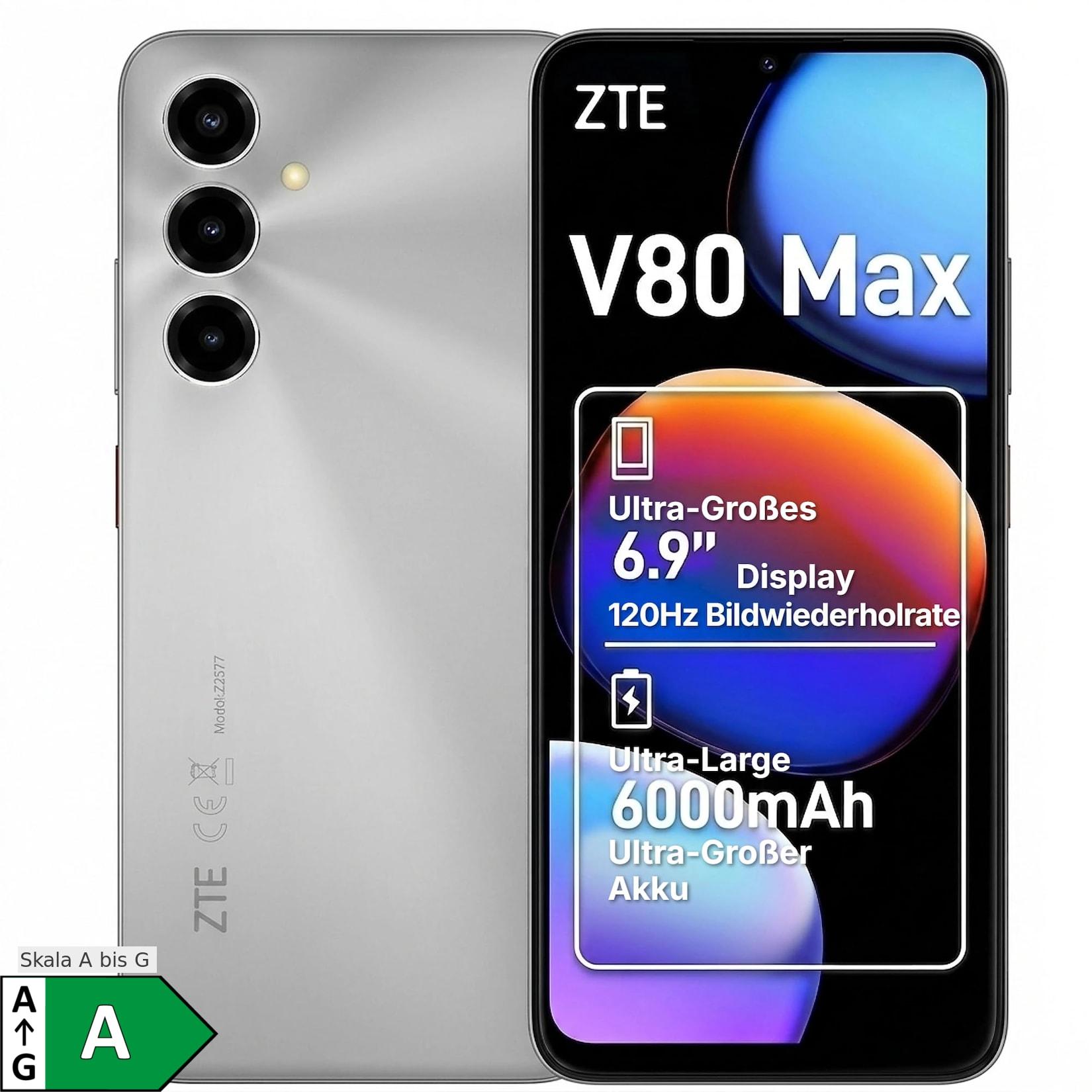 ZTE V80 Max 4GB + 128GB Stellar Silver Smartphone