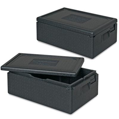 BRB 2x Thermobox GN1/1 m. Deckel, LxBxH 600x400x230 mm, anthrazit, Inhalt 30 Liter, Gewicht 0,85 kg