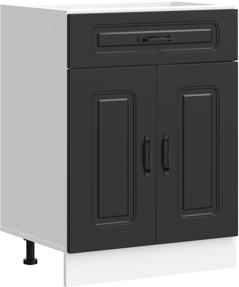 17 Stories Kitchen Base Cabinet Kalmar Engineered Wood 60cm W X 81.5cm H X 46cm D