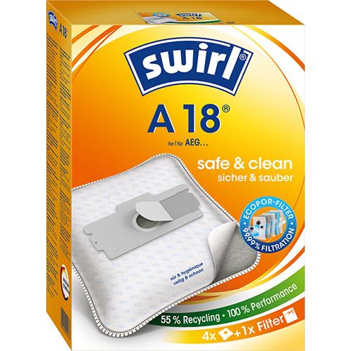 swirl 4 MicroPor Plus A 18 Staubsaugerbeutel