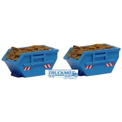 Loewe Absetzmulden mit Schrott 2 Stück blau 693567