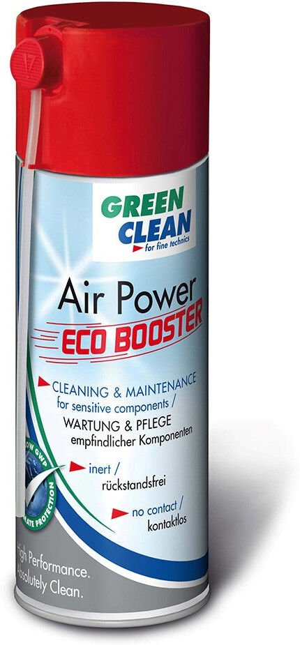 Green Clean Air Power Eco Booster Trykluft Rens til Følsomme Komponenter - 400 ml.