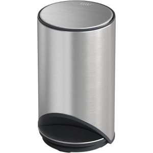 JosephJoseph Mülleimer Arc Slimline, silber, aus Edelstahl, 10 Liter