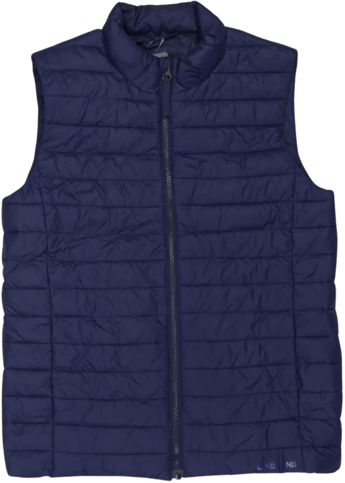 Lands End Mädchen Jacke oder Mantel, Marineblau, Gr. L, Synthetik - Second Hand