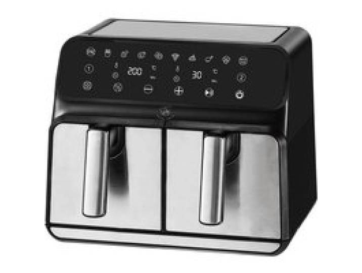 Friteuse à Air - ROYAL SWISS - Double 8L - 1700W - Écran Tactile - 8 Programmes
