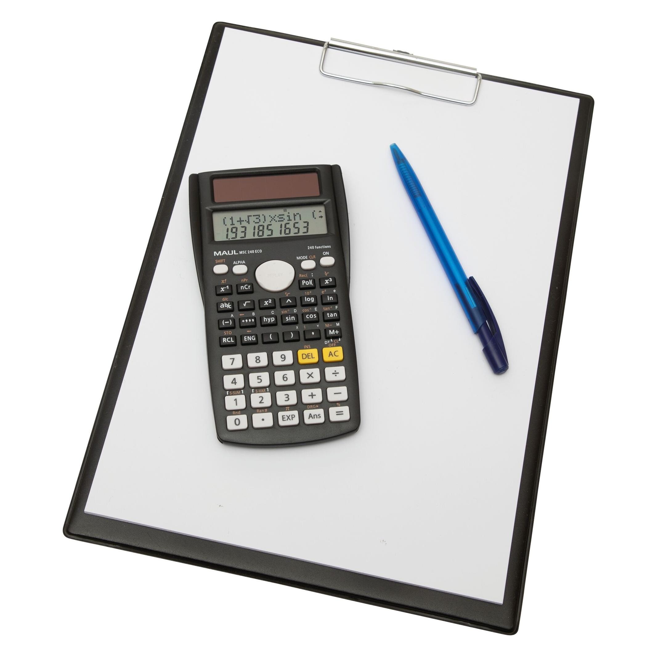 Maul MSC 240 ECO Tischrechner Schwarz Display (Stellen): 10 solarbetrieben (L x (Solarenergie) (7270590)