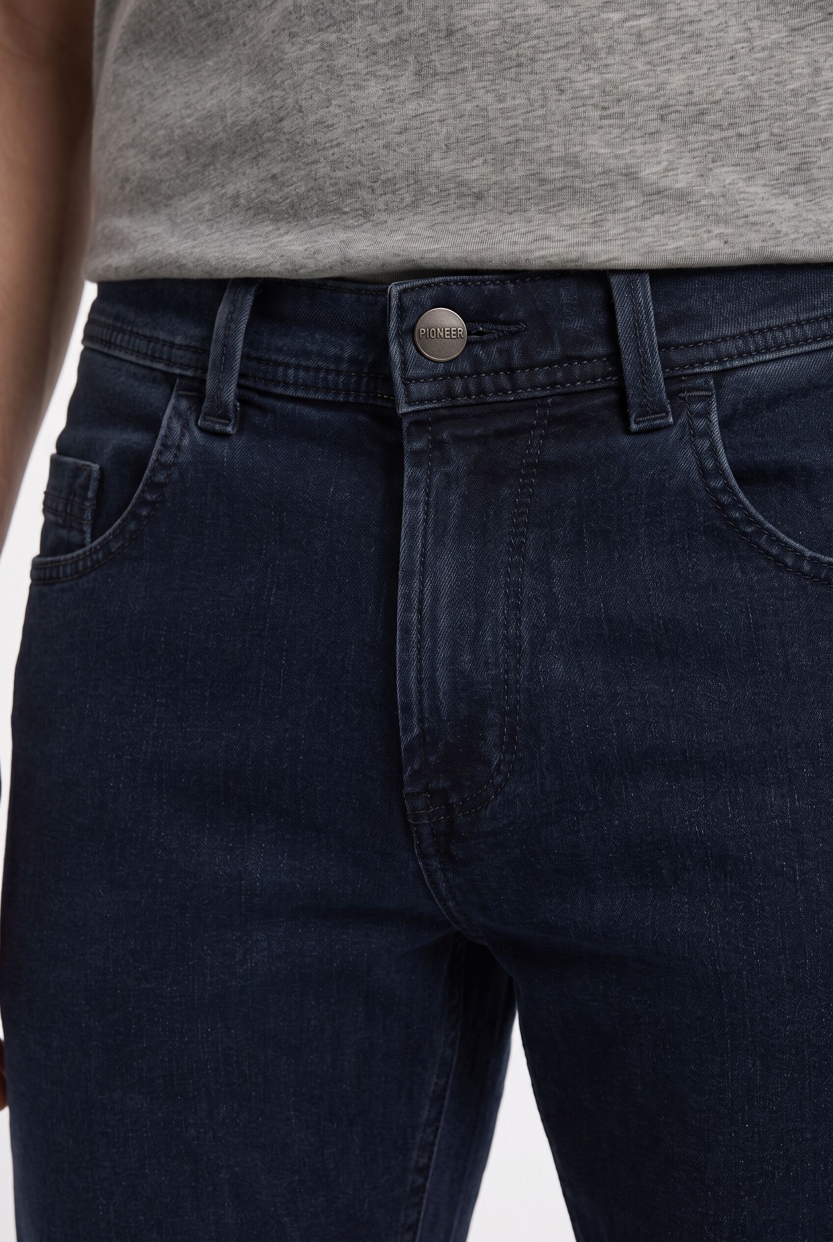 5-Pocket-Jeans, Herren, Gr. 34, Länge 32, blau, schwarz stonewash 9515, Denim/Jeans, Obermaterial: 72% Baumwolle, 26% Polyester, 2% Elasthan, PIONEER AUTHENTIC JEANS, regular fit lang, Jeans 5-Pocket-Jeans blau, schwarz stonewash 9515 34, Länge 32