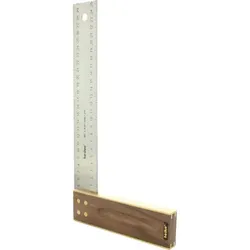 Tischlerwinkel Nussbaum 400mm Edelstahlblatt 45mm