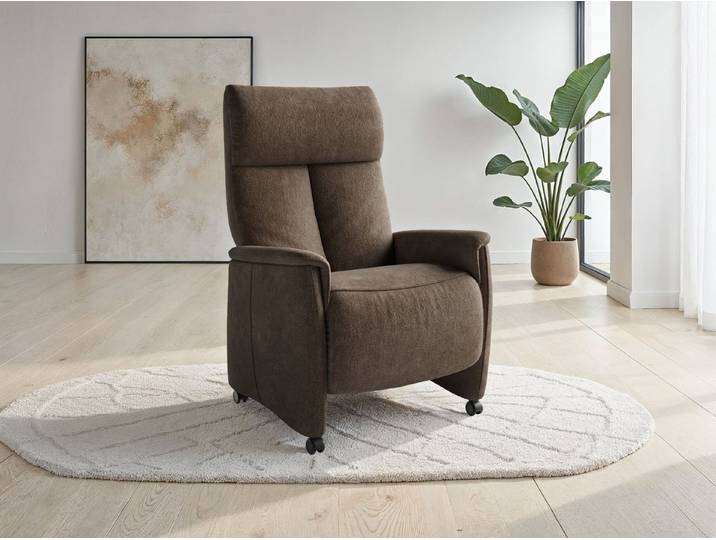 sit&more TV-Sessel Cremona mit Kopfteilverstellung, weitere Funktionen, Ergonomie S: manuelle Fußstütze & Rückenlehne