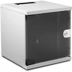 Wirewin 10"SOHO Wandschrank, grau (6 HE, 10 Zoll Rack), Serverschrank, Grau