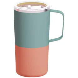 asobu® Isolierbecher Tower Mug 600ml - grün|orange