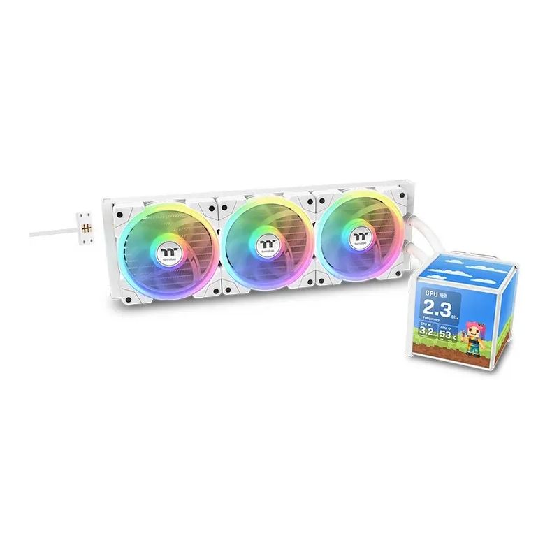Thermaltake MINECUBE 360 Ultra ARGB Sync Snow Edition weiß All-in-One