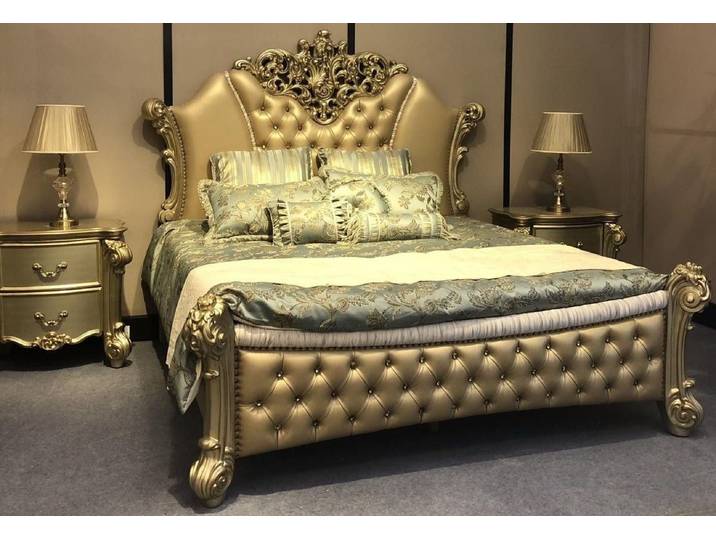 Xlmoebel Schlafzimmer-Set Barock Schlafzimmermöbel in zeitloser Eleganz, (3-tlg), Hergestellt in Europa