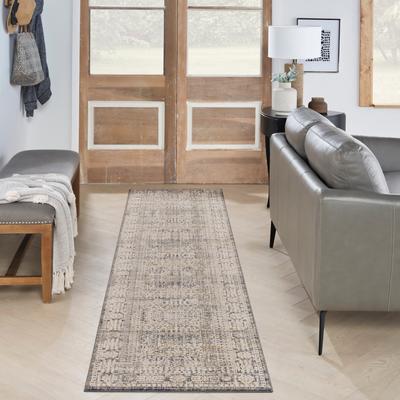 Nourison Nyle Indoor only Grey Geometric Area Rug