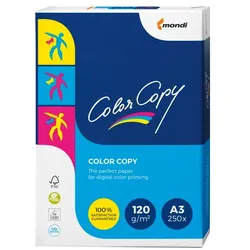 Mondi Color Copy DIN A3 Druckerpapier Weiß 120 g/m2 Glatt 250 Blatt