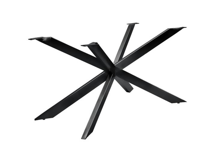 Valdera Tischgestell, Dunkelgrau, Metall, 2-teilig, X-Form, 78x73x154 cm, Esszimmer, Esstische, Tischsysteme, Tischgestell