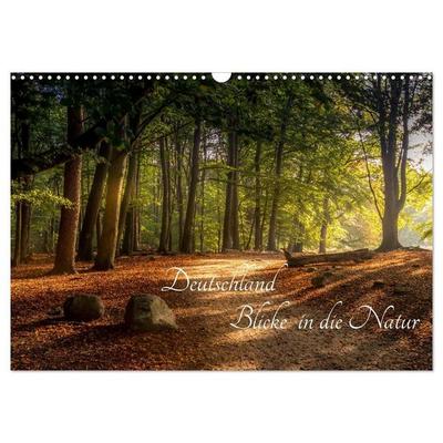 Deutschland Blicke in die Natur (Wandkalender 2027 DIN A3 quer), CALVENDO Monatskalender