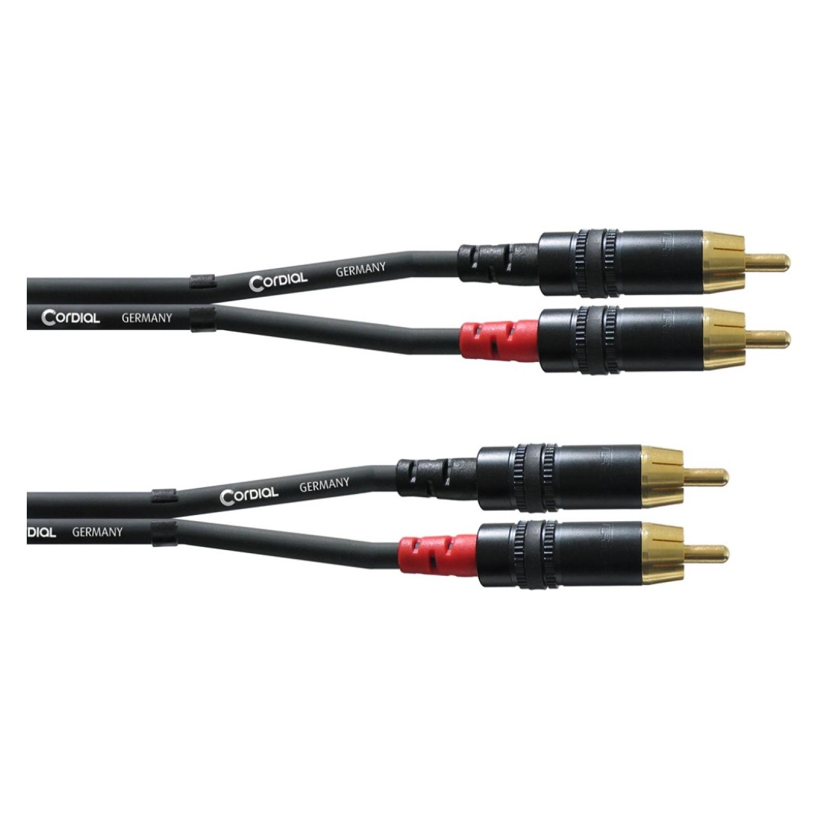 Cordial CFU CC Cinch-Verbindungskabel unsymmetrisch (6 m, Cinch Kabel) (CFU 6 CC)
