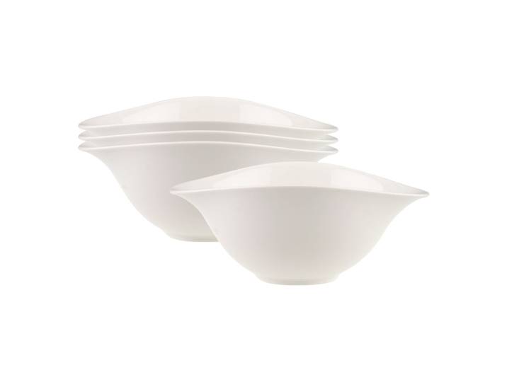 Schale VILLEROY & BOCH Salatschalen Vapiano 780 ml 4er Set weiß , weiß, Schüsseln, Schale