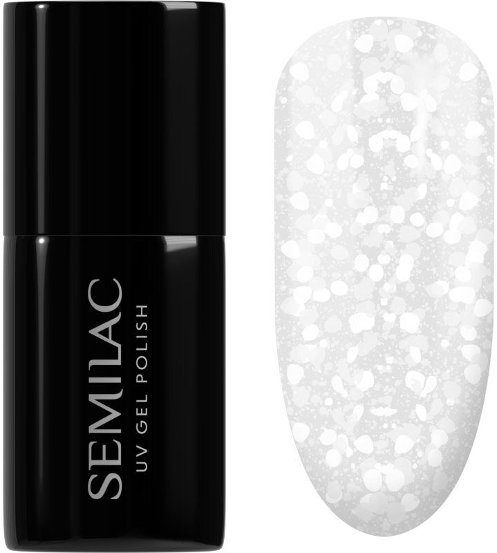 Semilac UV Hybrid Crushed_ICE gel nail polish for UV/LED hardening shade 490 Ice Crushed 7 ml