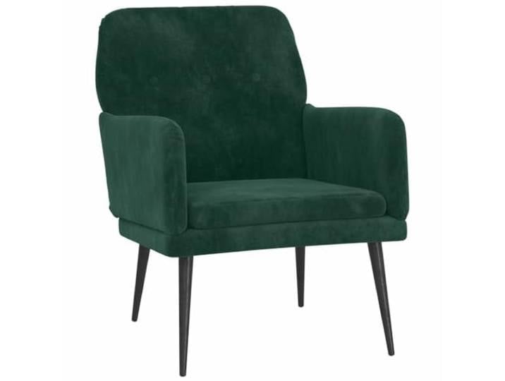 Heofavd Sessel Dunkelgrün Samt Polstersessel Relaxsessel 62x79x79 cm