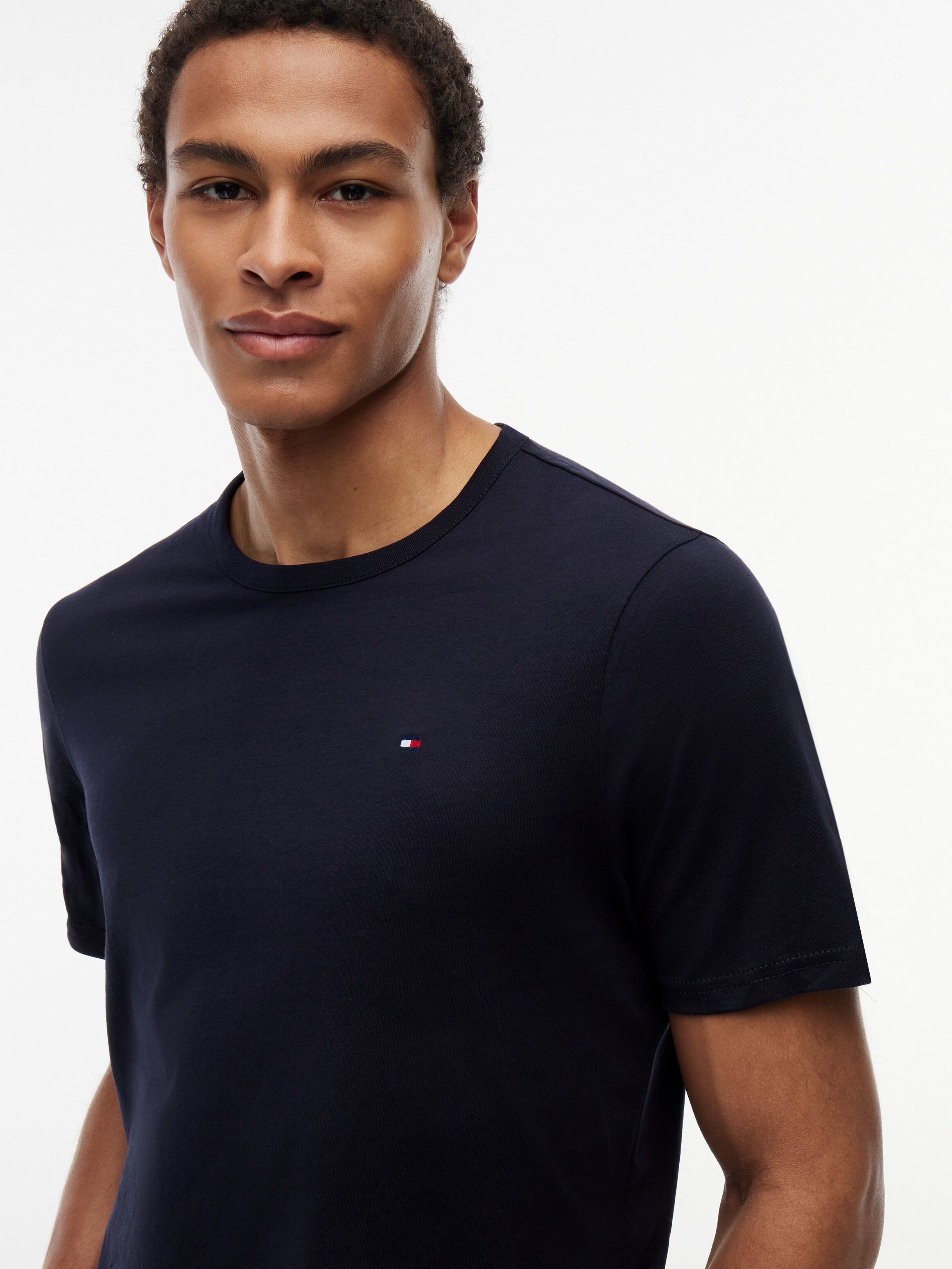 T-Shirt, Herren, Gr. XL (54), desert sky, desert sky, desert sky, Jersey, Obermaterial: 100% Baumwolle, TOMMY HILFIGER UNDERWEAR, regular fit, Rundhals, Shirts T-Shirt, Jersey, Rundhals, normale Passform desert sky, desert sky, desert sky XL (54)
