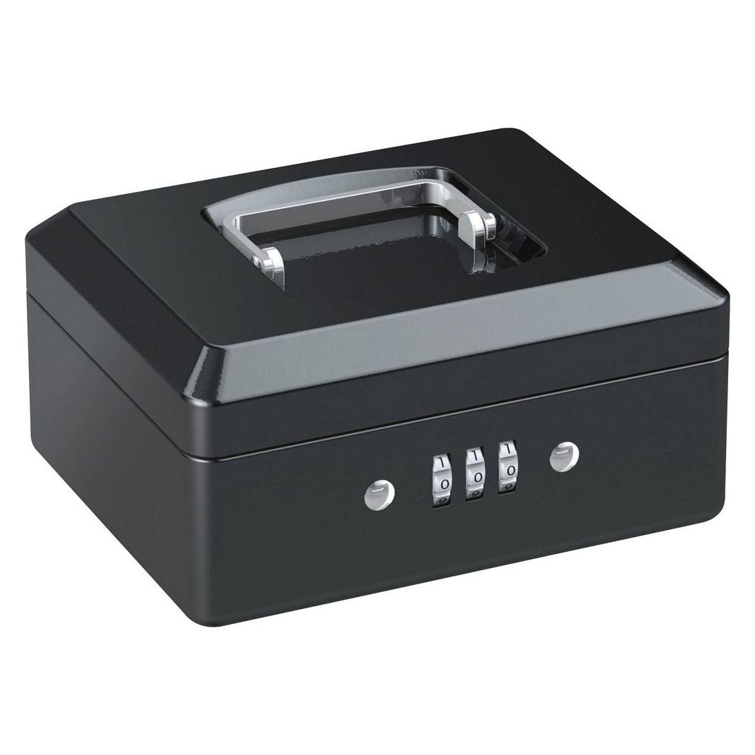 BASI 2101-0200-1100 Geldkassette B x H T 160 90 200 mm Schwarz (2101-0200-1100)