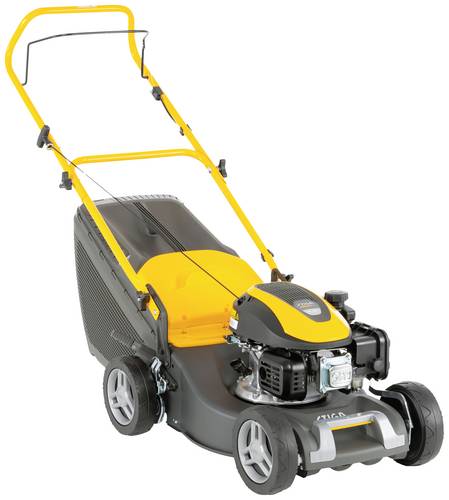 STIGA Collector 43 Benzin Rasenmäher Höhenverstellbarer Griff mit Klappfunktion 1.9kW / 2.6 PS Schnittbreite (max.) 41cm Geeignet