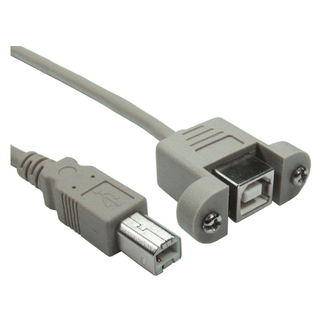 Cables Direct CDL 3Mtr USB 2.0 B-B Panel Mount (3 m, USB 2.0) (USB2-121)