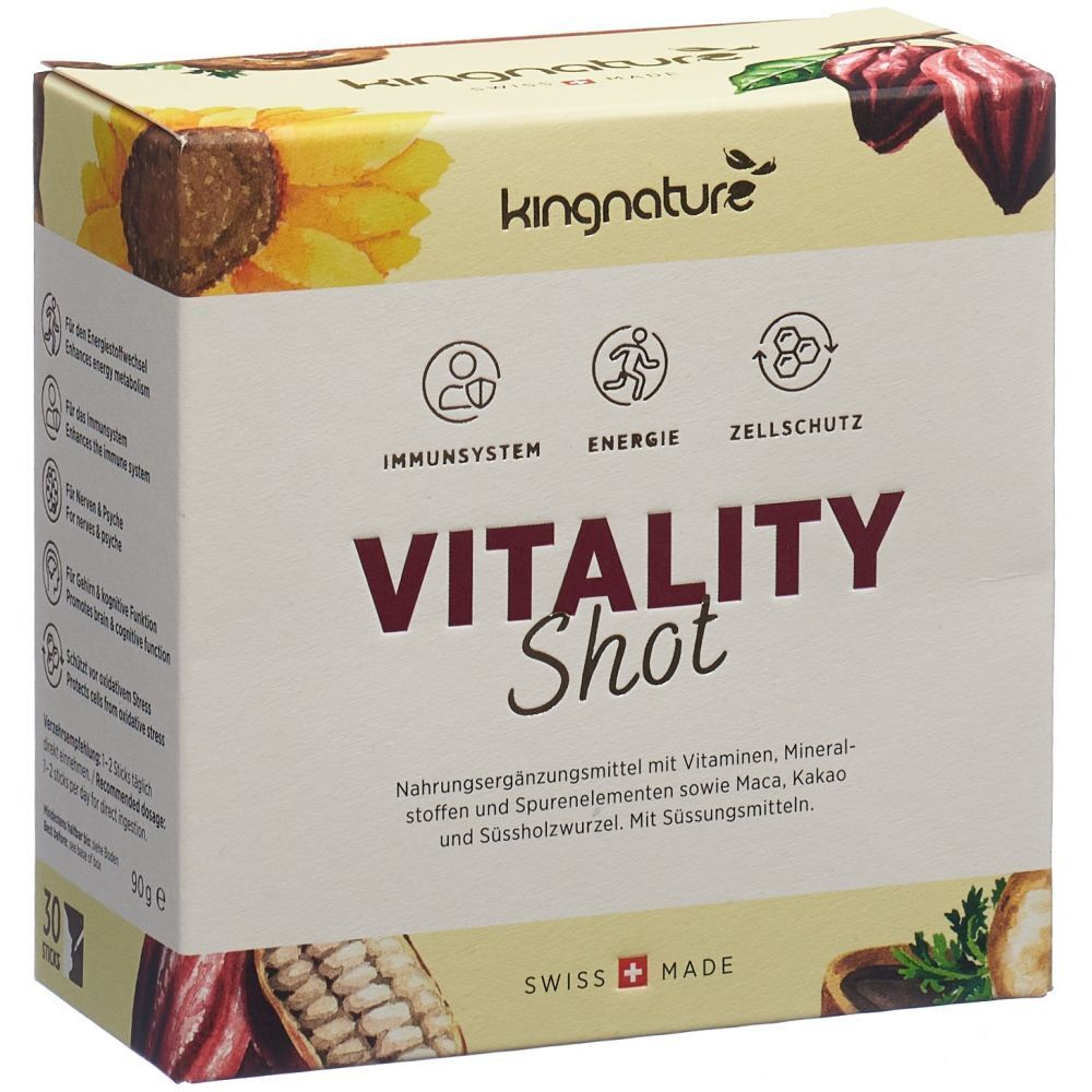 Kingnature Vitality Shot Plv Stick 30 Stk St Stifte