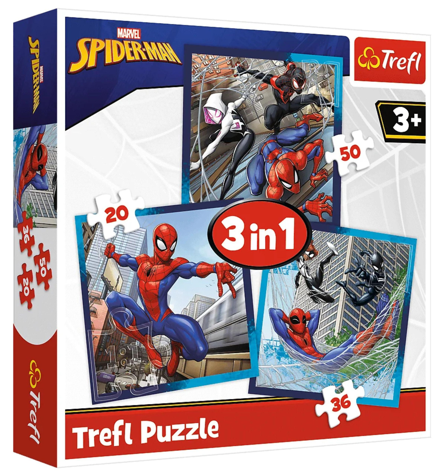 Trefl Disney Marvel Spiderman Spider Friends 3-in-1 Puzzel 34874