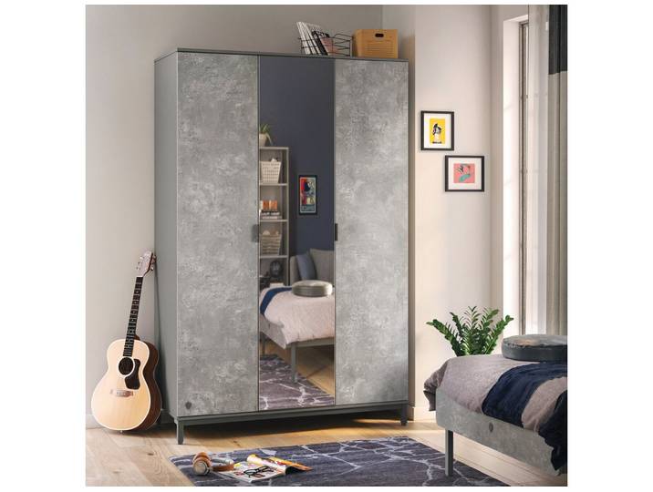 Möbel-Zeit Kleiderschrank SPACE, 3-trg. mit Spiegeltür