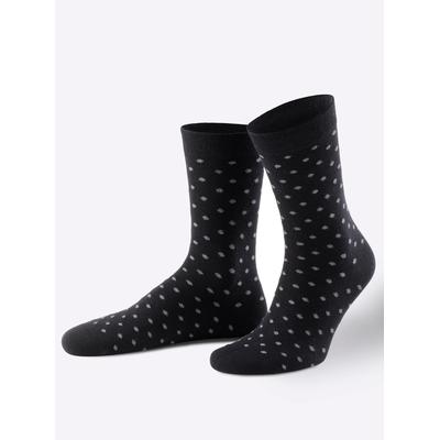 Socken WÄSCHEPUR, Damen, Gr. 2, schwarz, 78% Baumwolle, 20% Polyamid, 2% Elasthan, Socken Socken