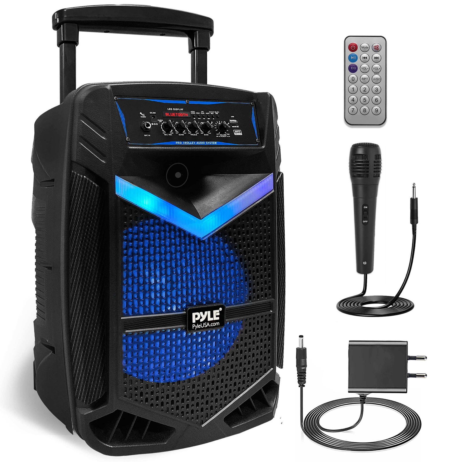 Selius Bluetooth Party Speaker - Draadloze Karaoke Speaker - Draagbare Feest Speaker
