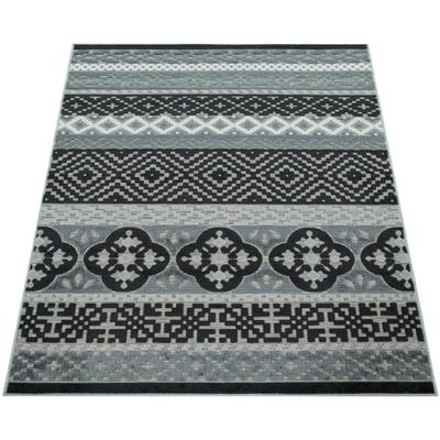 Teppich PACO HOME "Charleroi 491", schwarz, B:80cm H:3mm L:150cm, Polypropylen, Teppiche, Teppich, 3D-Design, In- und Outdoor geeignet, Wohnzimmer
