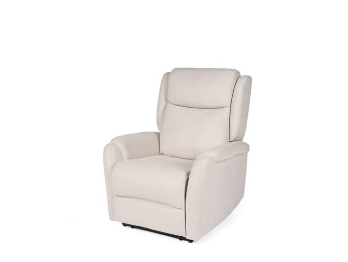 Fauteuil inclinable à 1 moteur, revêtement beige