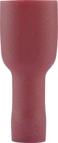 Vogt Verbindungstechnik 396108 Flachsteckhülse Steckbreite: 4.8mm Steckdicke: 0.8mm 180° Vollisoliert Rot