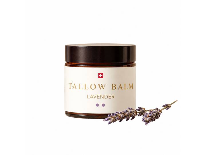 Tallow Balm Lavender - Hautbalsam mit Rindertalg, Lavendelöl & Vitamin E, 60ml